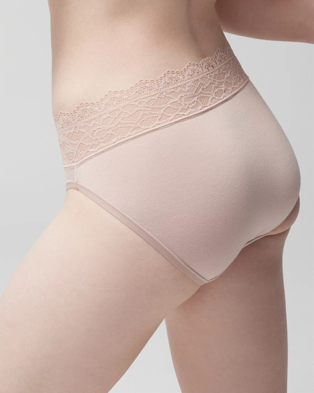 High-Leg Panty with Enchanting Lace - ADOBE ROSE | Soma on sale