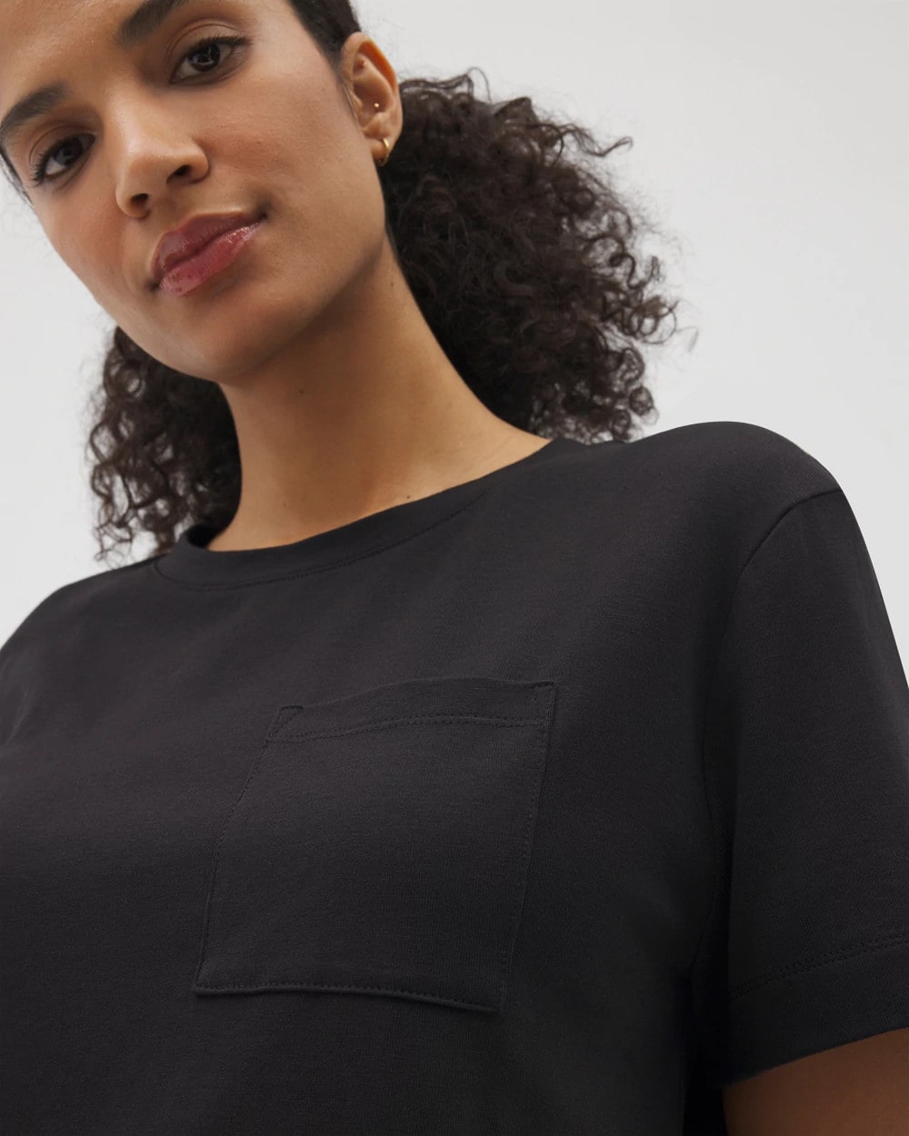 Short-Sleeve Pocket Pajama Tee - BLACK | Soma on sale
