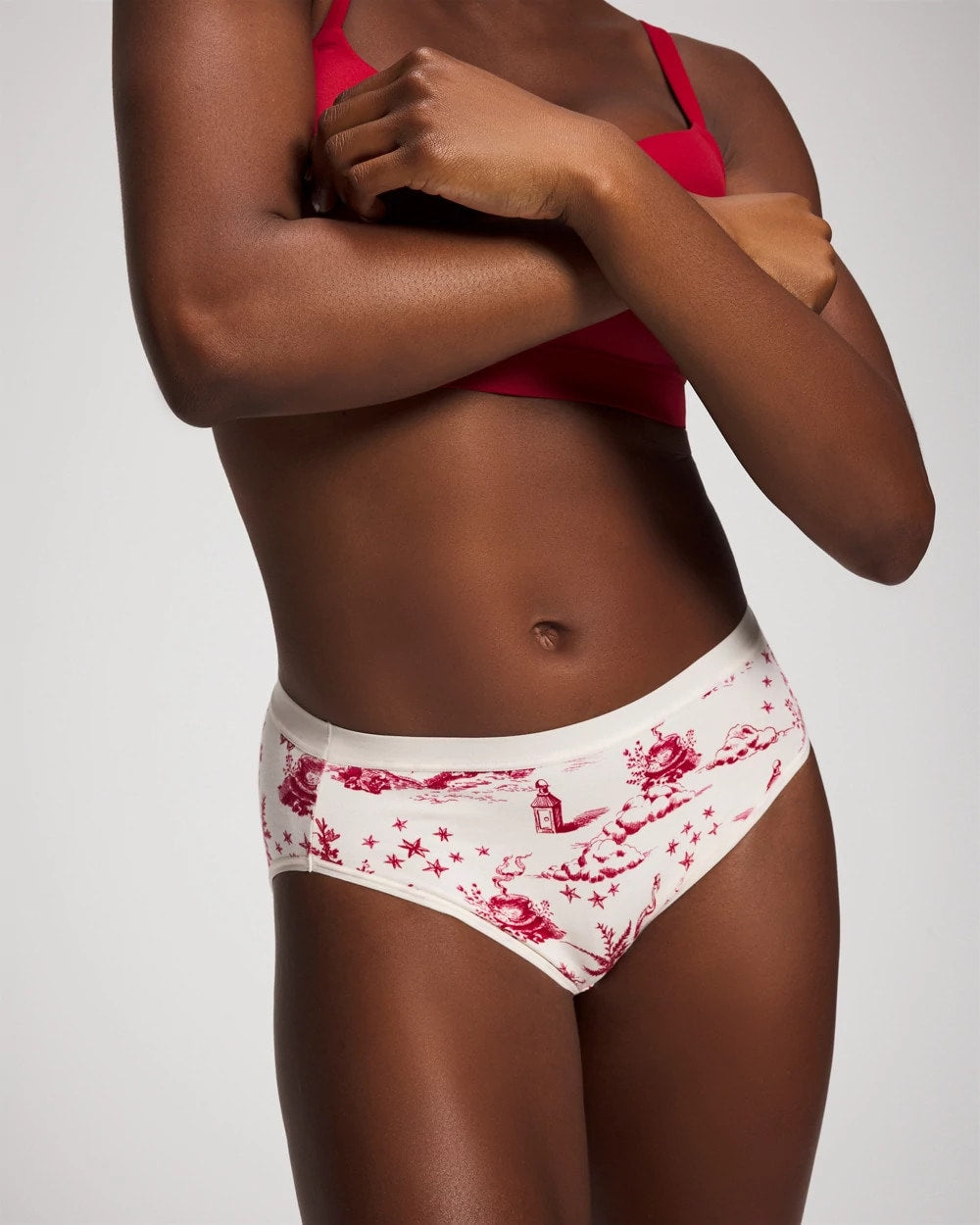 Cotton High-Leg Panty - ENCHANTED TOILE CHAMPAGNE | Soma discount
