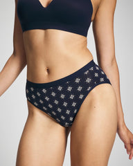Cotton High-Leg Panty - BELLE FOULARD MINI NAVY | Soma for sale