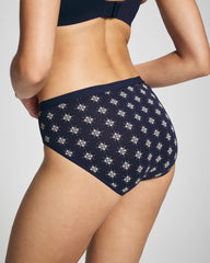 Cotton High-Leg Panty - BELLE FOULARD MINI NAVY | Soma for sale