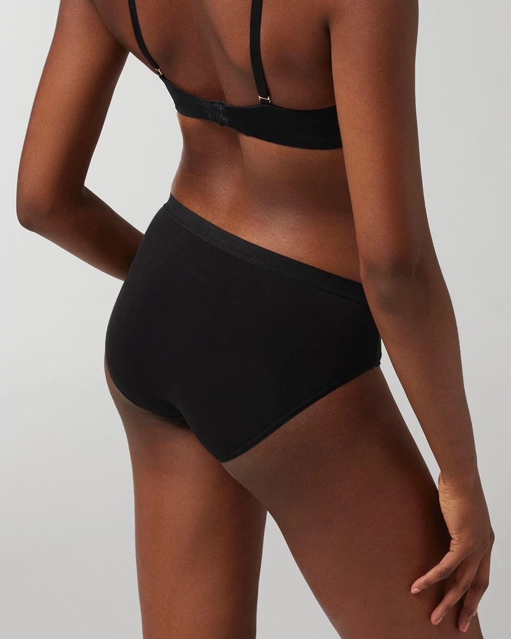 Cotton High-Leg Panty - BLACK | Soma sale