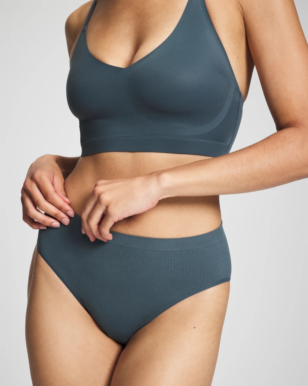 Seamless Rib High-Leg Panty - PETROL | Soma outlet