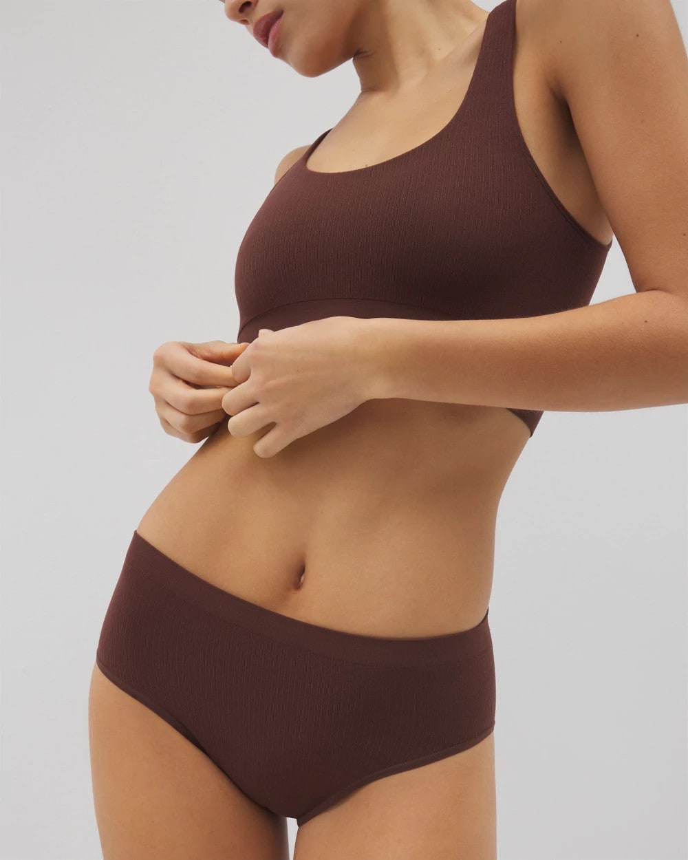 Seamless Rib High-Leg Panty - MOCHA | Soma near me