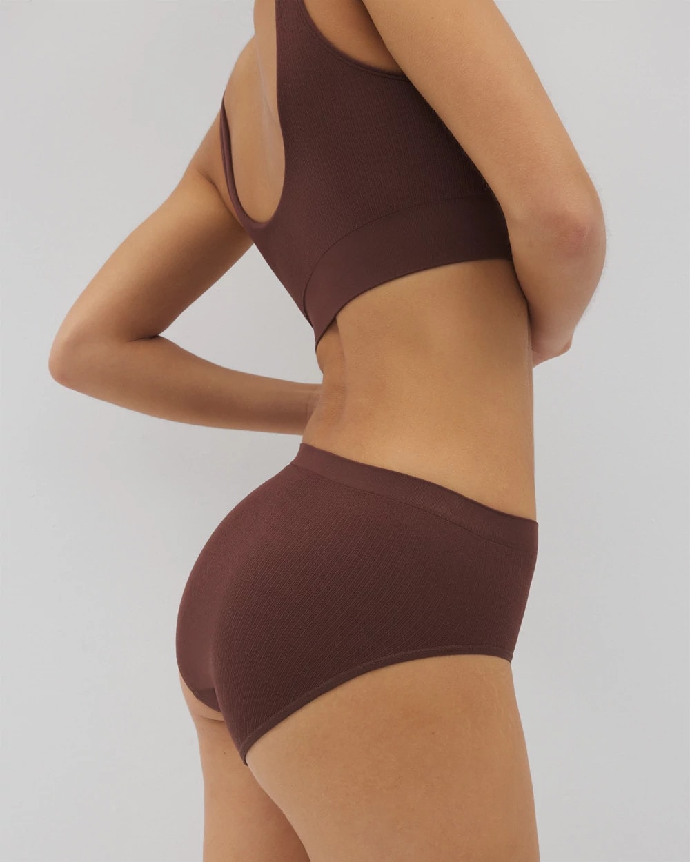 Seamless Rib High-Leg Panty - MOCHA | Soma near me