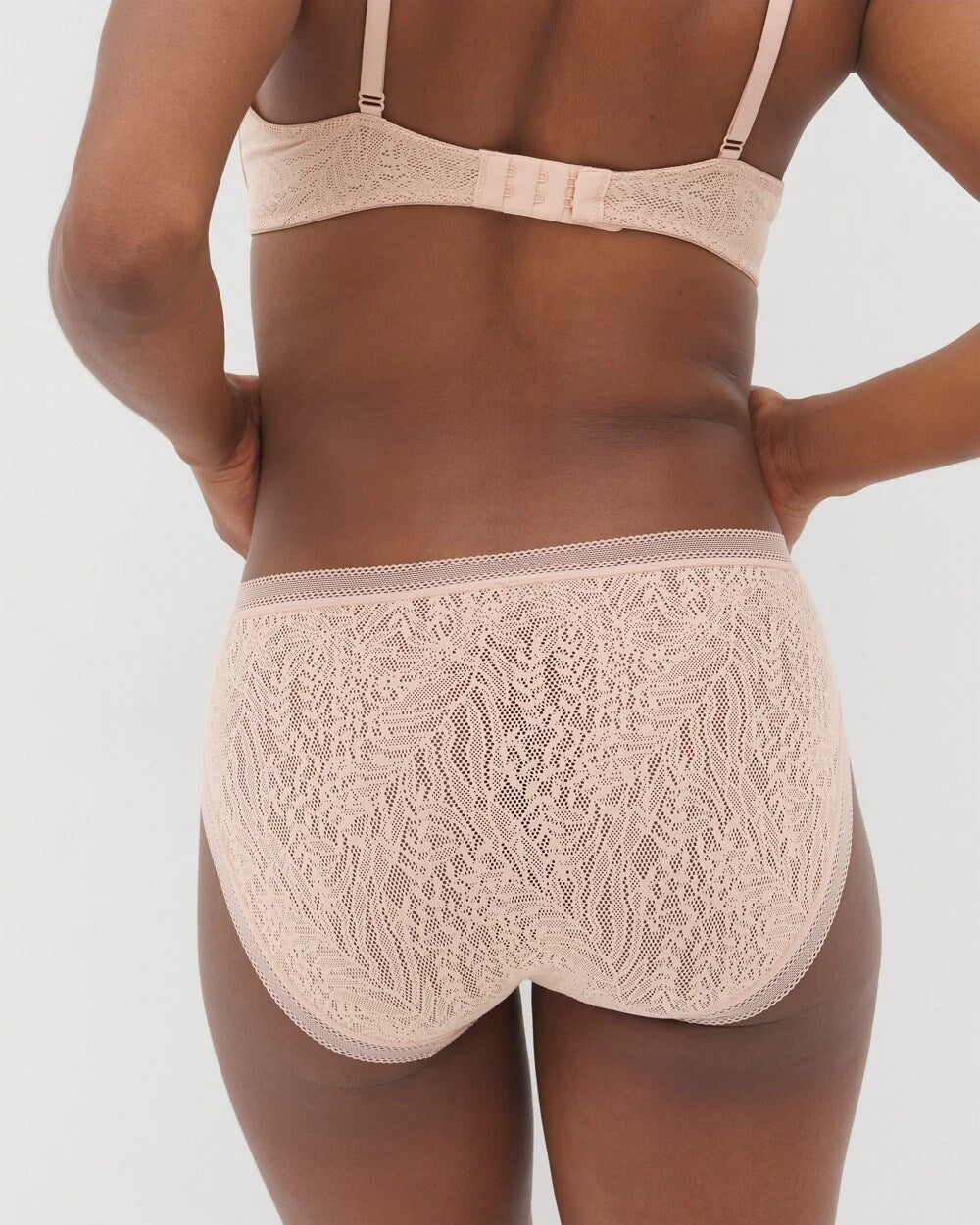 Soma High-Leg Panty with Stretch Lace - HUSH | Soma discount