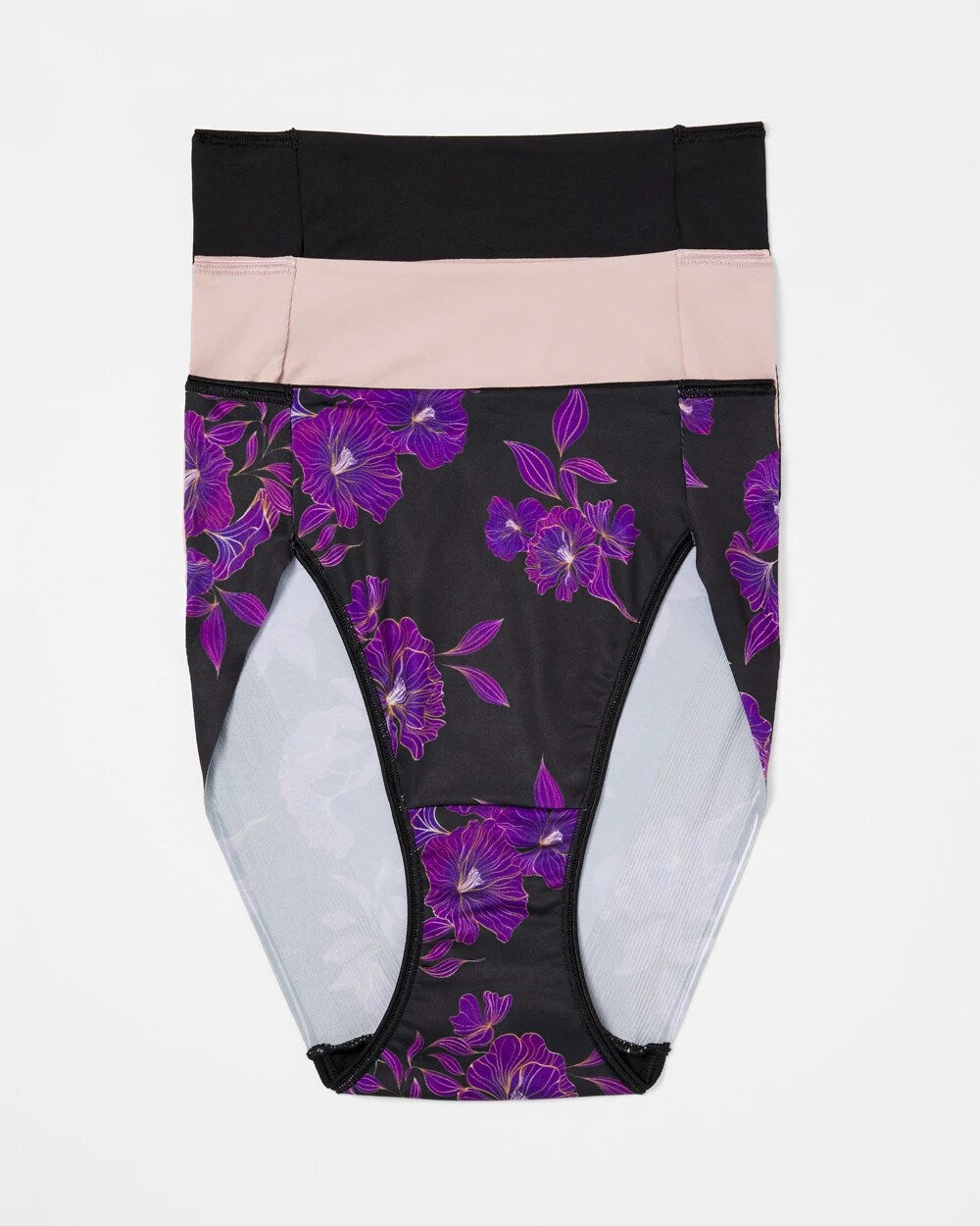 Tummy High-Leg Brief Panty 3 Pack - GILDED BLOOMS MULTI PACK | Soma Online