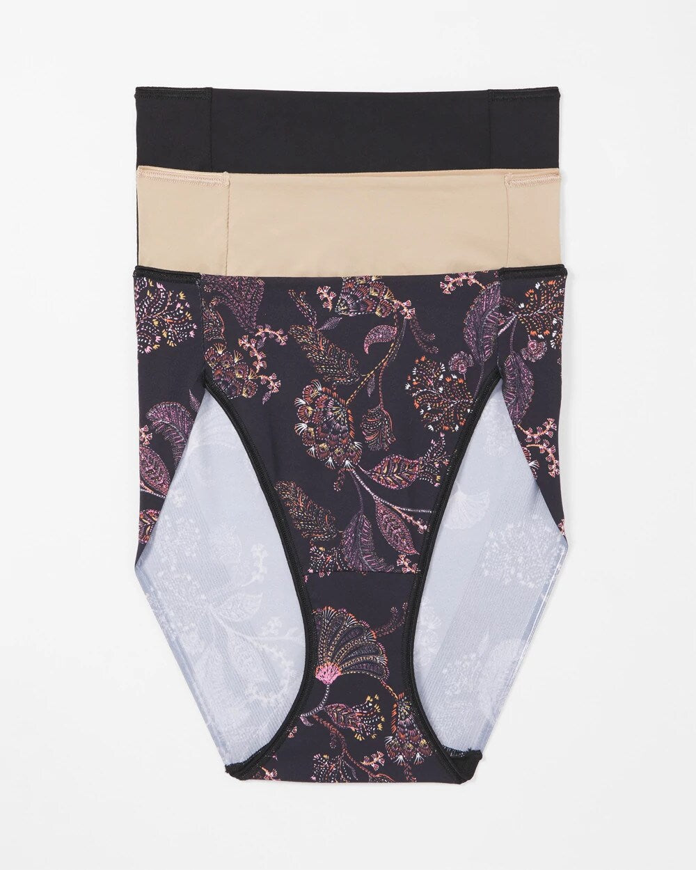 Tummy High-Leg Brief Panty 3 Pack - STITCH PAISLEY MULTIPACK | Soma near me