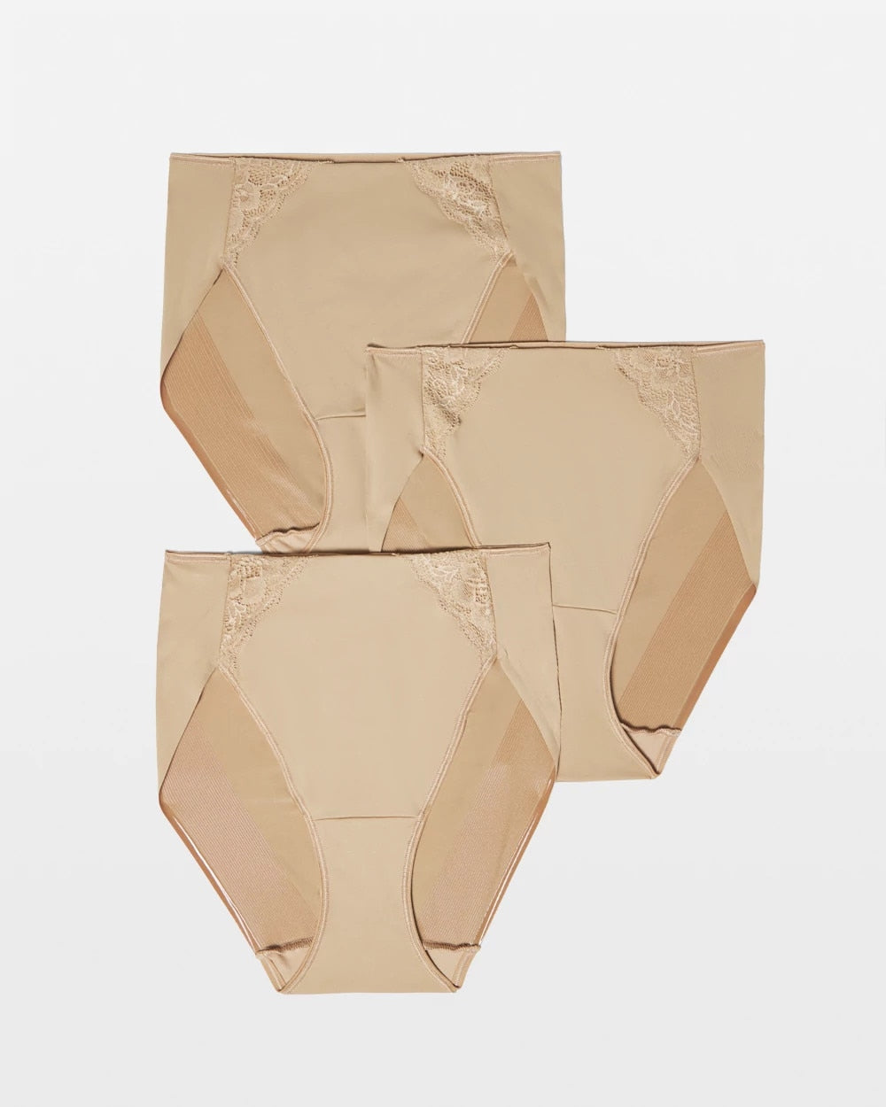 High-Leg Brief Panty with Lace 3 Pack - WARM AMBER MULTIPACK | Soma Online