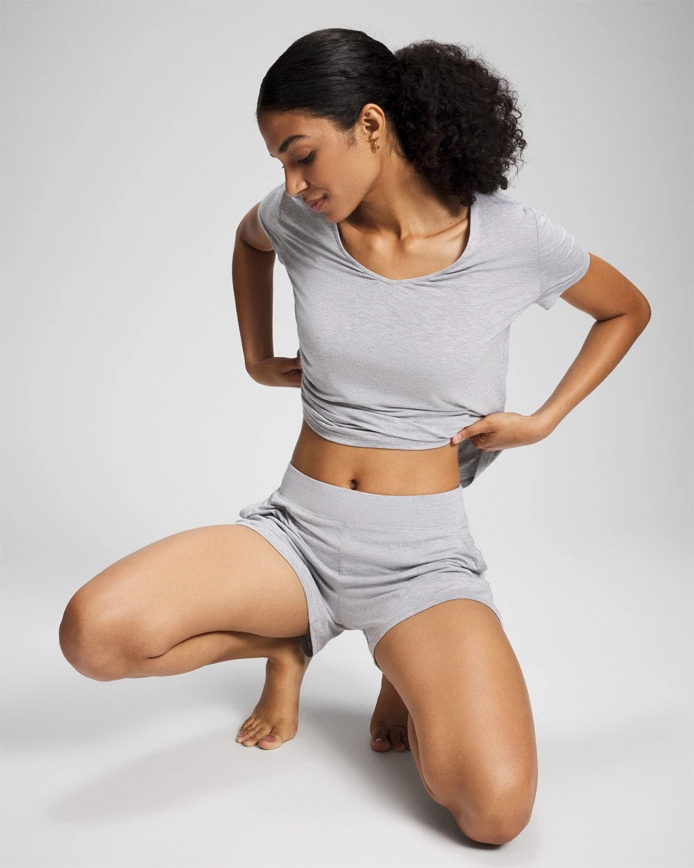 Pajama Shorts - HEATHER OPAL GRAY | Soma on sale