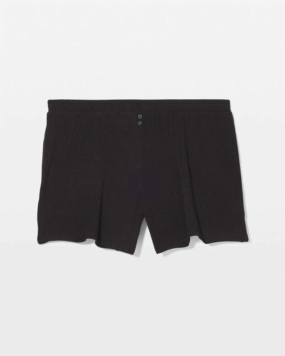 Lightweight Rib Knit Pajama Shorts - BLACK | Soma on sale