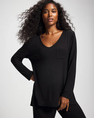 Long Sleeve Pajama Tee - BLACK | Soma discount