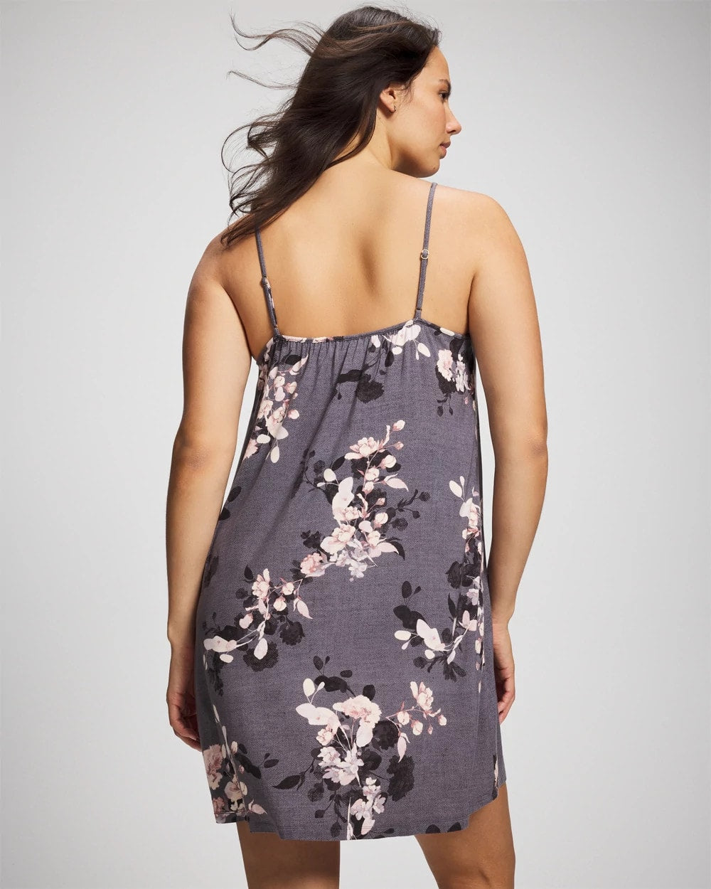 Lace Chemise - FLORAL DREAMS GRAY | Soma Online