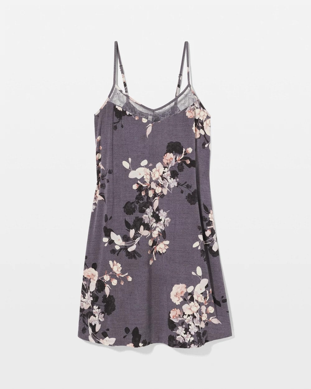 Lace Chemise - FLORAL DREAMS GRAY | Soma Online