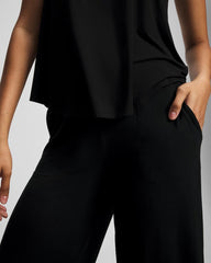 Cropped Pajama Pants - BLACK | Soma outlet