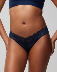 Thong Panty with Enchanting Lace - NIGHTFALL NAVY | Soma for sale