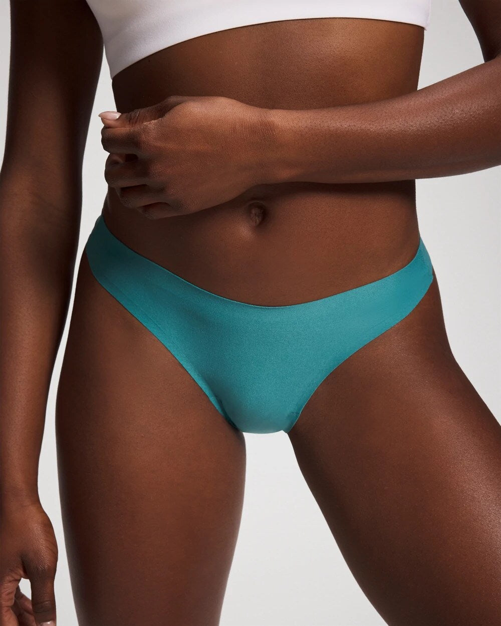 Soft Stretch Thong Panty - CERULEAN TEAL | Soma discount