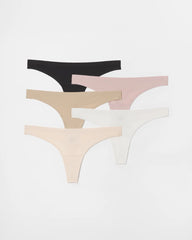 Soft Stretch Thong Panty 5 Pack - BASIC MULTI PACK | Soma sale