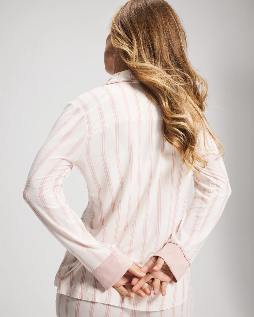 Special Edition Breast Cancer Research Fund Pajama Top - SPARKLING STRIPE PINK | Soma discount