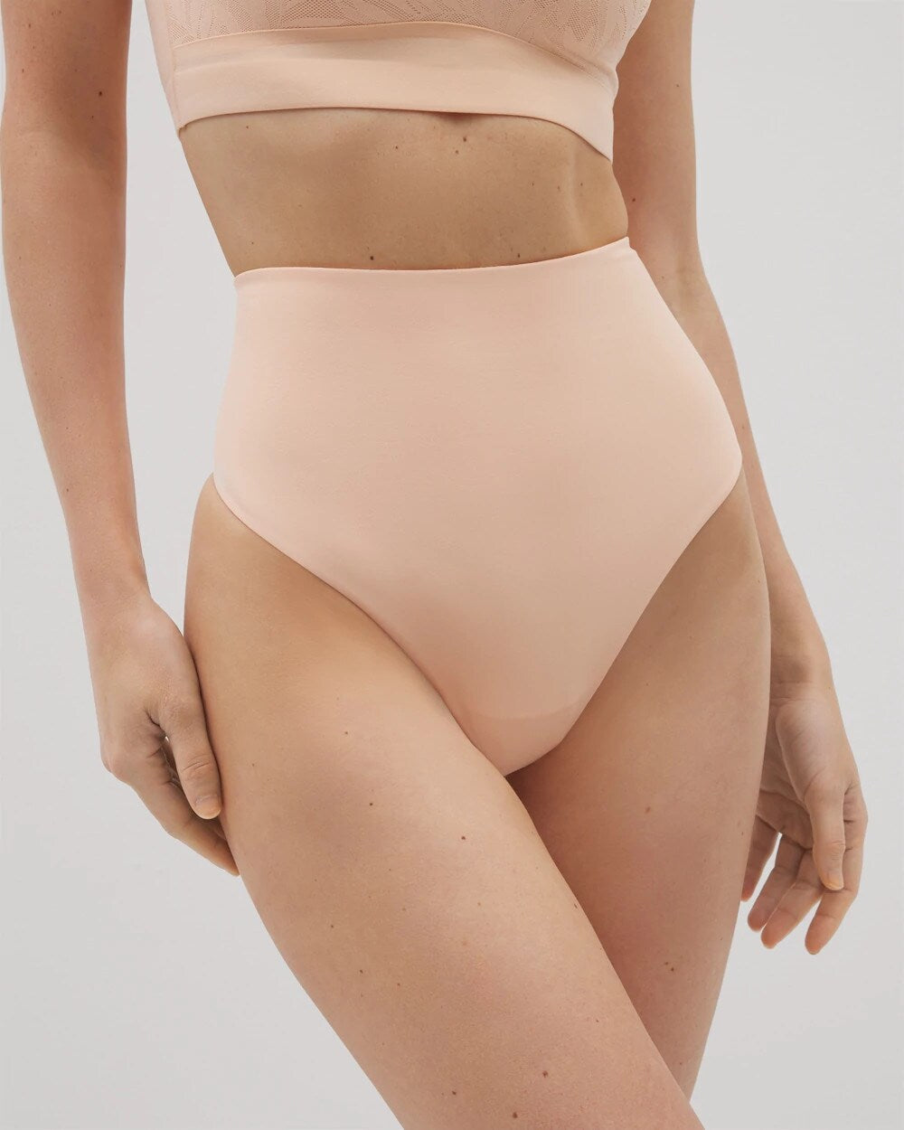 Tummy High-Waist Thong Panty - PEACH PARFAIT | Soma for sale