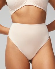Tummy High-Waist Thong Panty - PALE SAND | Soma for sale