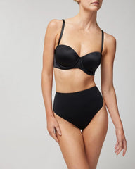 Tummy High-Waist Thong Panty - BLACK | Soma on sale