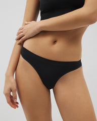 Seamless Rib Thong Panty - BLACK | Soma sale
