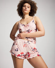 Ruffle Pajama Shorts - FLORAL DREAMS PINK BLUSH | Soma on sale