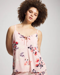 Tie Front Camisole - FLORAL DREAMS PINK BLUSH | Soma outlet