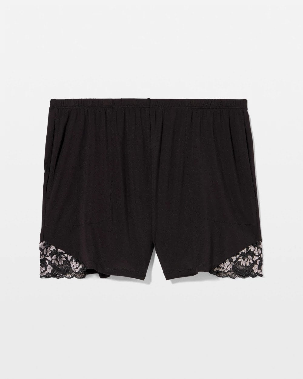 Lace Trim Shorts - BLACK | Soma Online