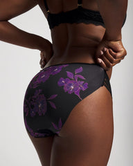 Edge Bikini Panty with Lace - GILDED BLOOMS MAGENTA M | Soma sale