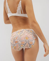 Edge Bikini Panty with Lace - VINE PAISLEY CHAMPAGNE M | Soma Online