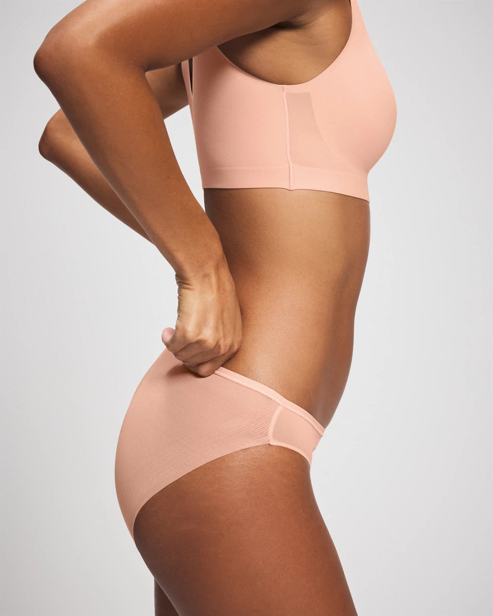 Mesh Back Bikini Panty - PEACH PARFAIT | Soma for sale