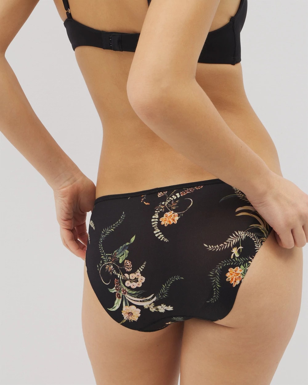 Edge Bikini Panty - PARADISE PLUMES D M BLACK | Soma Online