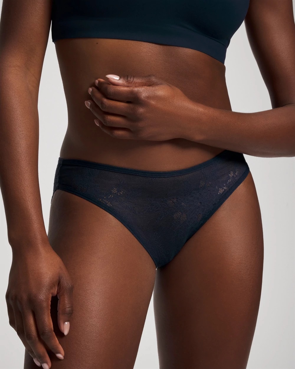 All-Over Lace Bikini - NIGHTFALL NAVY | Soma for sale