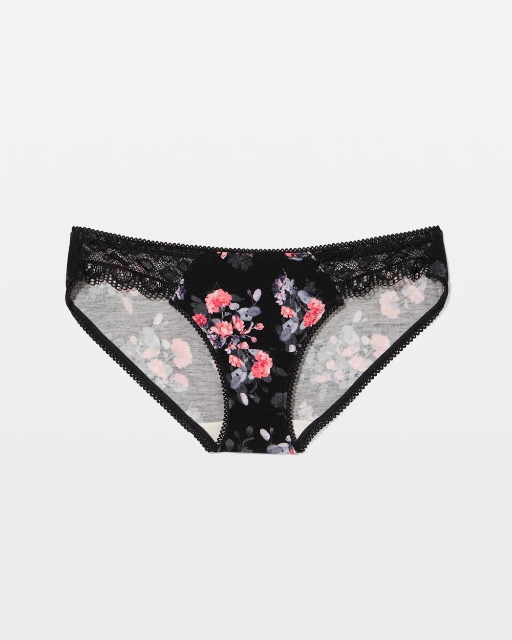 Bikini Panty with Lace - FLORAL DREAMS BLACK MINI | Soma near me