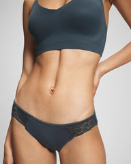 Bikini Panty with Lace - PETROL | Soma outlet