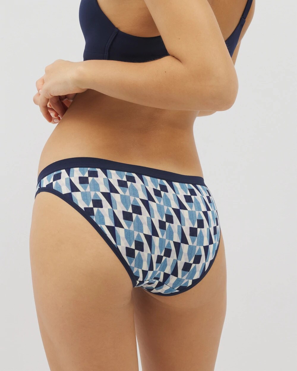 Cotton Bikini Panty - PRISM GEO MINI NAVY | Soma near me