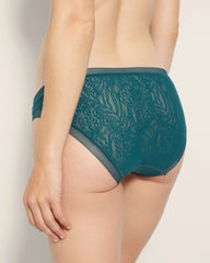 Soma Bikini Panty with Stretch Lace - DEEP TEAL | Soma discount