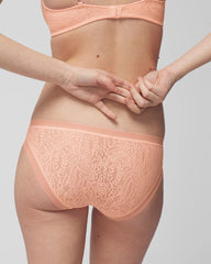 Soma Bikini Panty with Stretch Lace - APRICOTTA | Soma on sale