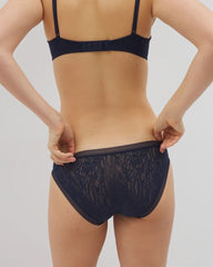 Soma Bikini Panty with Stretch Lace - NIGHTFALL NAVY | Soma discount