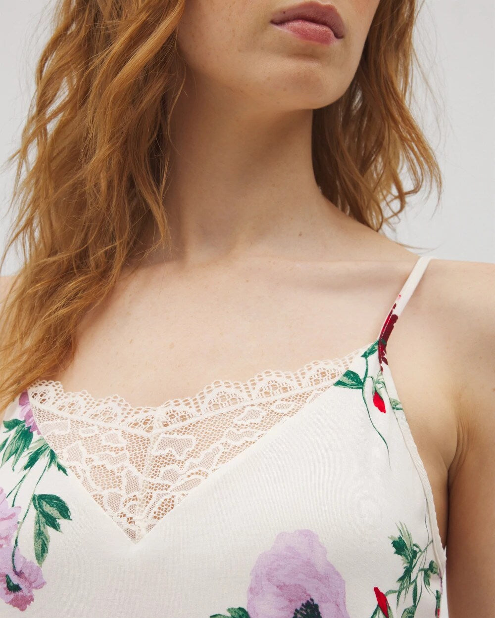 Lace Trim Chemise - RHAPSODY FLORAL SUGAR | Soma discount