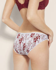 Bikini Panty with Enchanting Lace - FORAGED FLORAL MINI BLUE | Soma Online