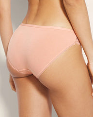 Bikini Panty with Enchanting Lace - PEACH CLAY | Soma outlet