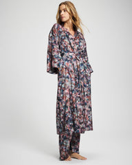 Long Robe - PETAL MOSAIC PETROL | Soma outlet