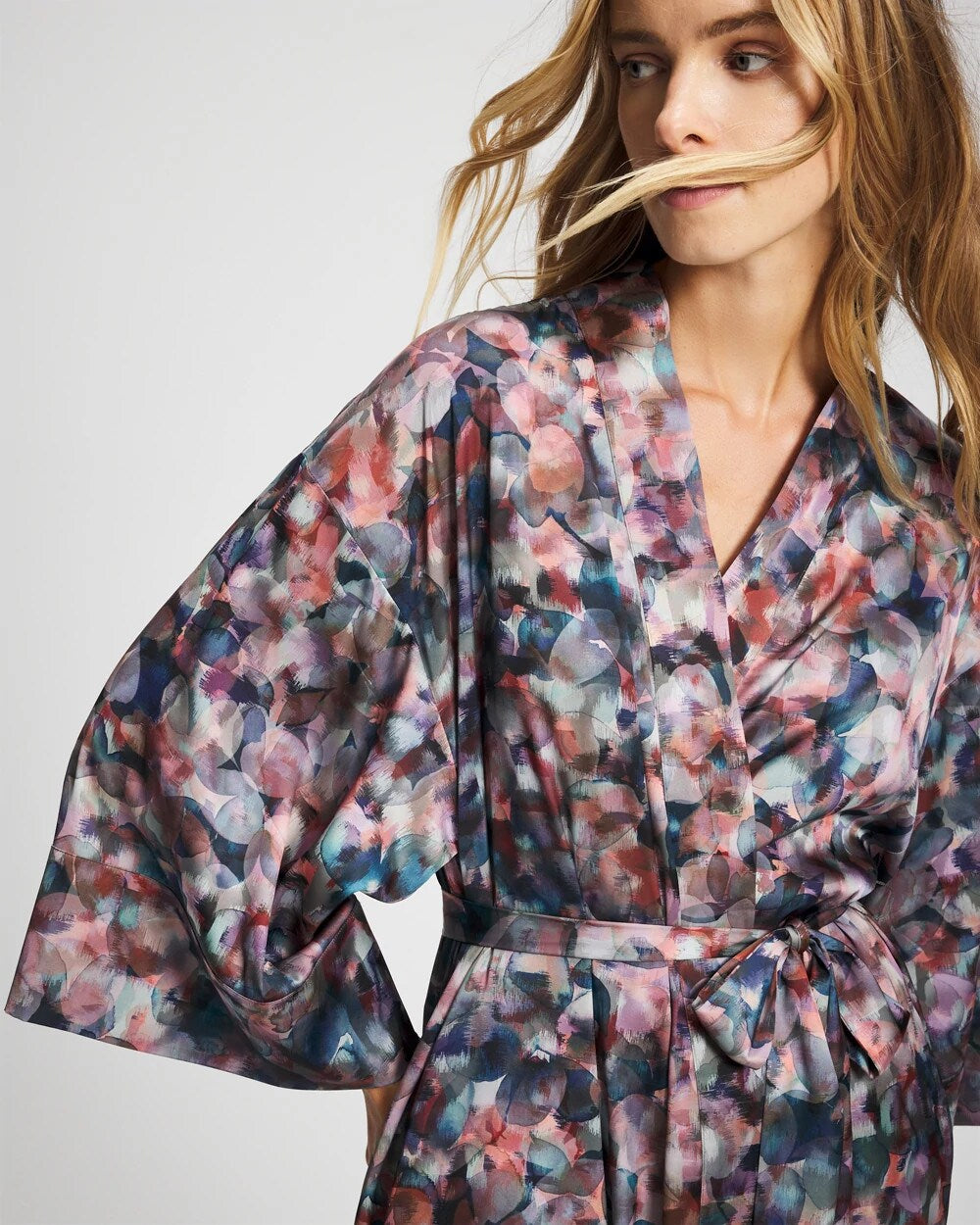 Long Robe - PETAL MOSAIC PETROL | Soma outlet