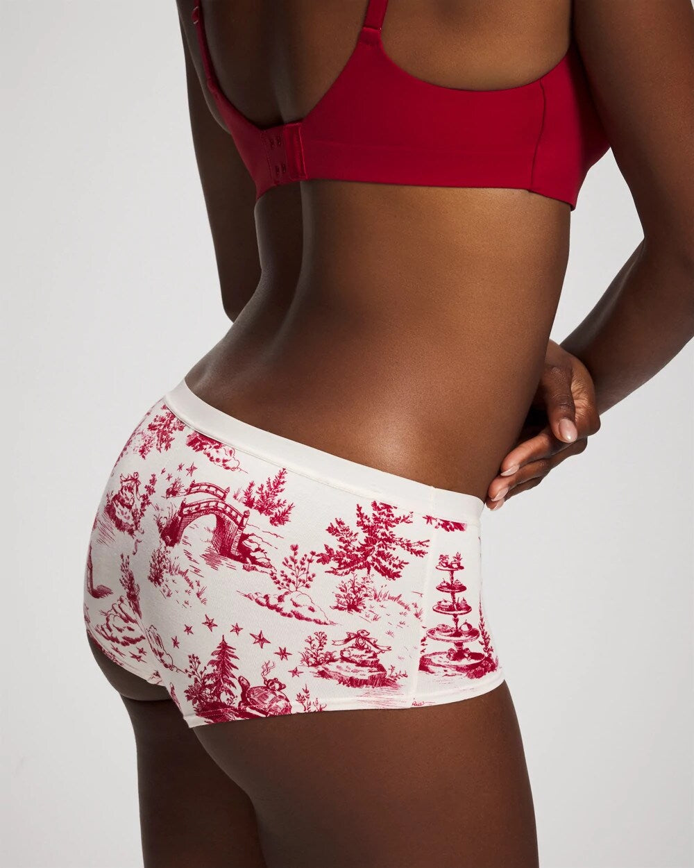 Cotton Boyshort Panty - ENCHANTED TOILE CHAMPAGNE | Soma for sale