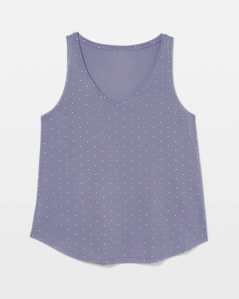 Printed V-Neck Pajama Tank - ON THE DOT EARL GRAY | Soma near me