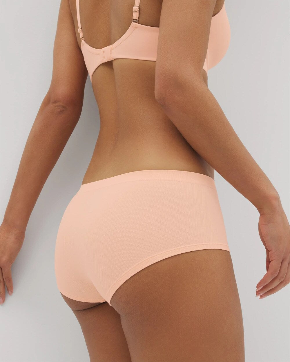 Seamless Rib Boyshort Panty - PEACH PARFAIT | Soma sale