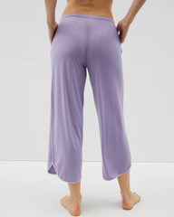 Solid Piped Crop Pajama Pant - JACARANDA | Soma near me